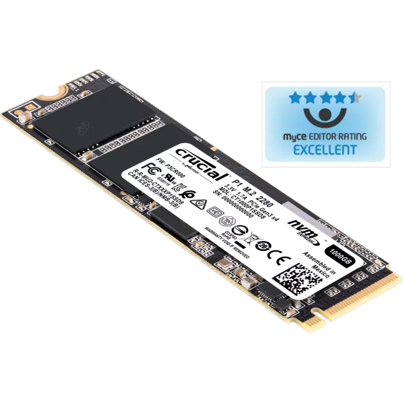 CRUCIAL P1 500GB M.2 NVMe Gen 3 CRUCIAL P1 500GB M.2 NVMe Gen 3